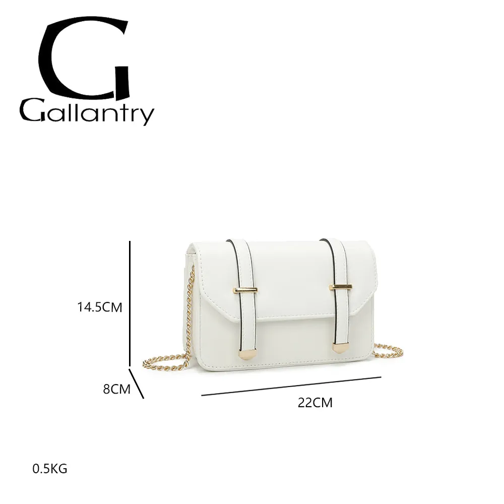 Gallantry Paris Chic Intemporel petit sac blanc chaîne
