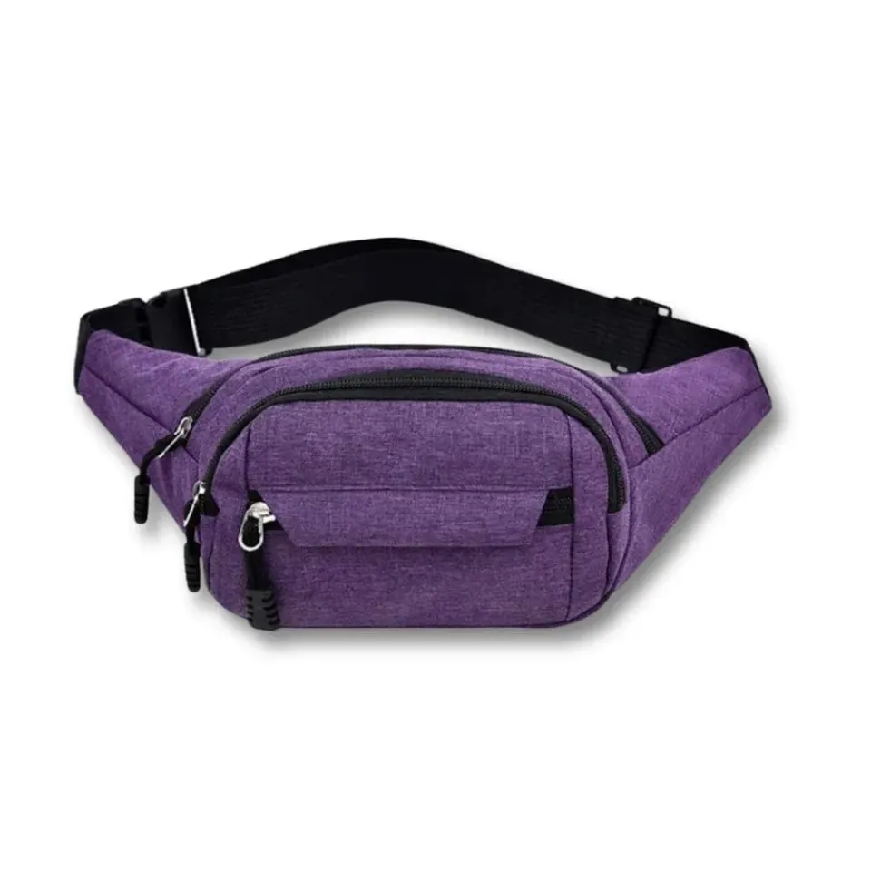 Maison Sacoches Norren sac banane gris Oxford imperméable