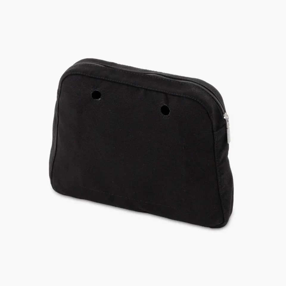 O bag Reverse sac intérieur toile noire zippé