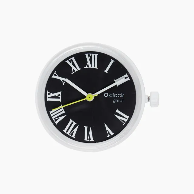 O bag O Clock Great mécanisme chiffres romains blanc