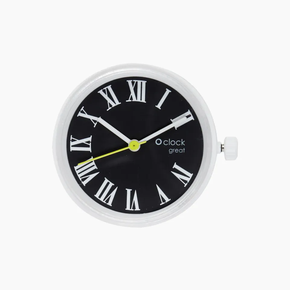 O bag O clock Great mécanisme montre blanc chiffres romains