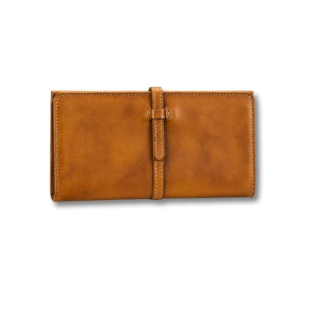 Maison Sacoches Avana Pochette Femme Cuir Brun Vintage