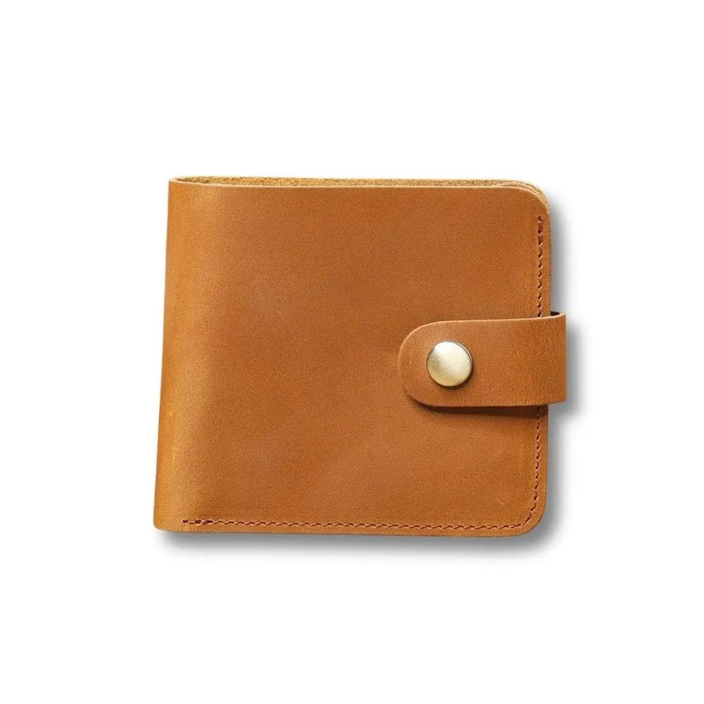 Maison Sacoches Pulse porte-cartes homme café cuir