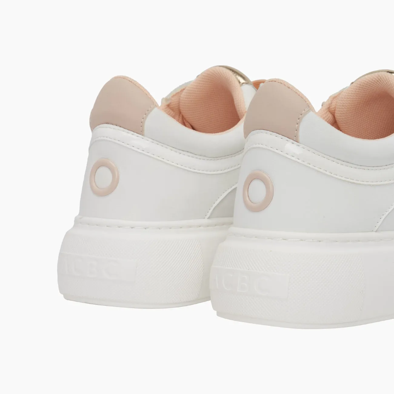 O Bag London sneakers blanc rose smoke pointure 39