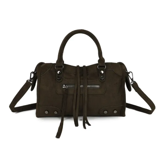 Gallantry Paris La Zélie sac à main bordeaux suédine