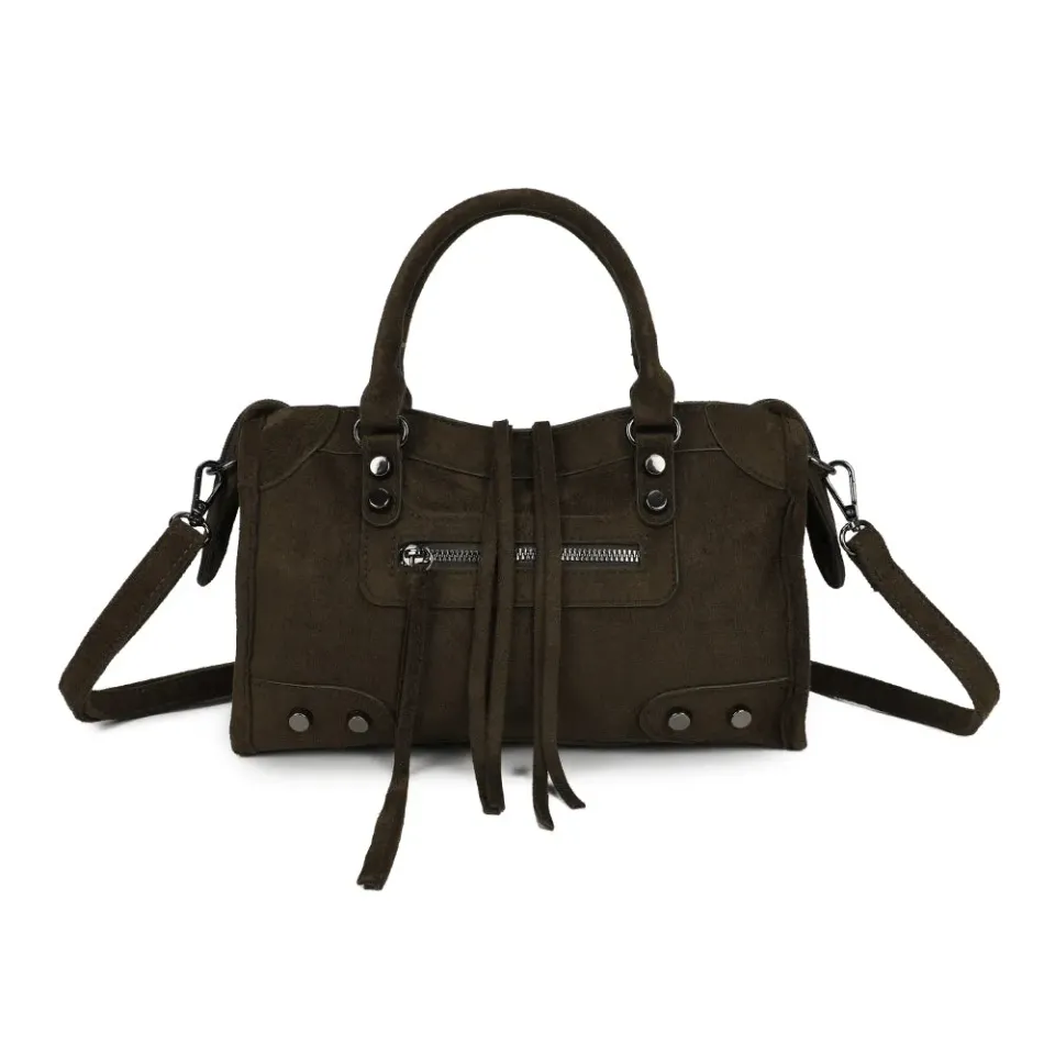Gallantry Paris La Zélie sac à main bordeaux suédine