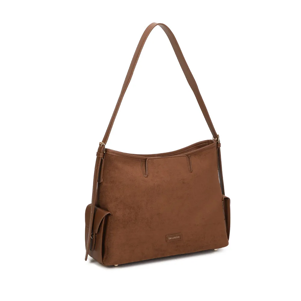 Gallantry Paris Lyséa sac main marron daim