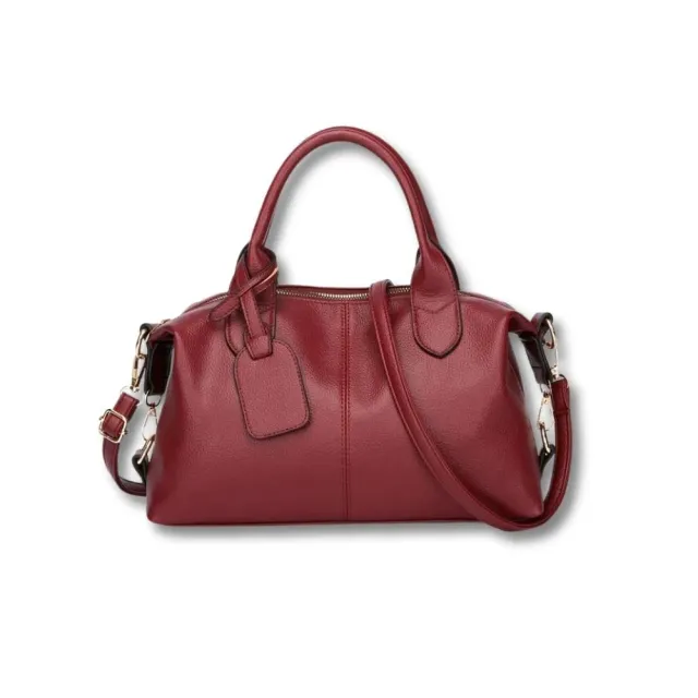 Maison Sacoches Amélie sac main noir cuir souple