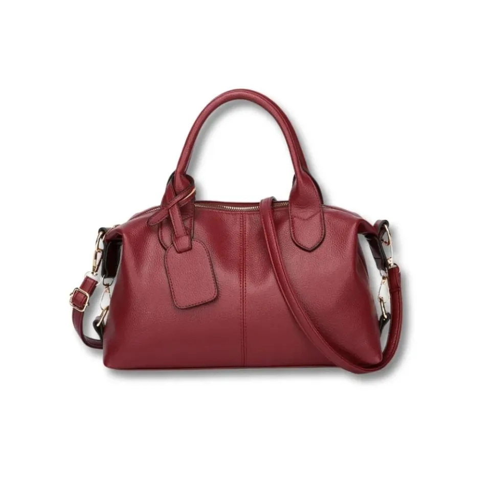 Maison Sacoches Amélie sac main noir cuir souple