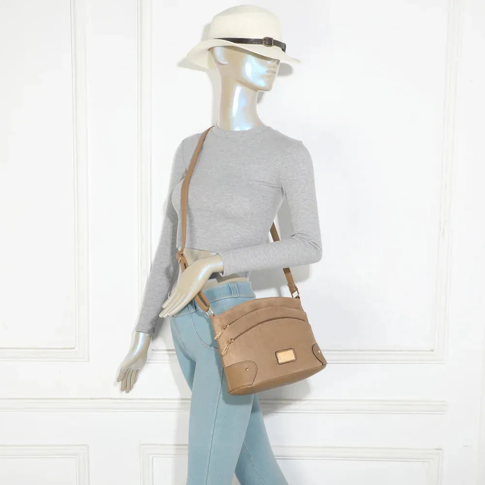 Gallantry L'Organisé Chic bandoulière taupe multipoches