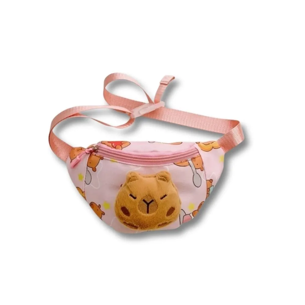 Maison Sacoches Pilou sac banane enfant bleu ourson