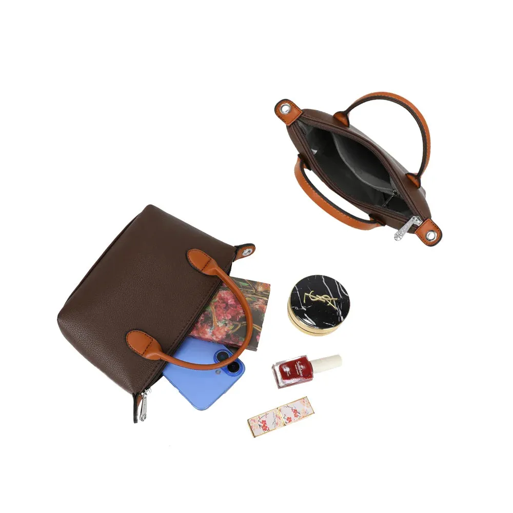 Gallantry Paris La Minette sac à main Coffee mini zippé