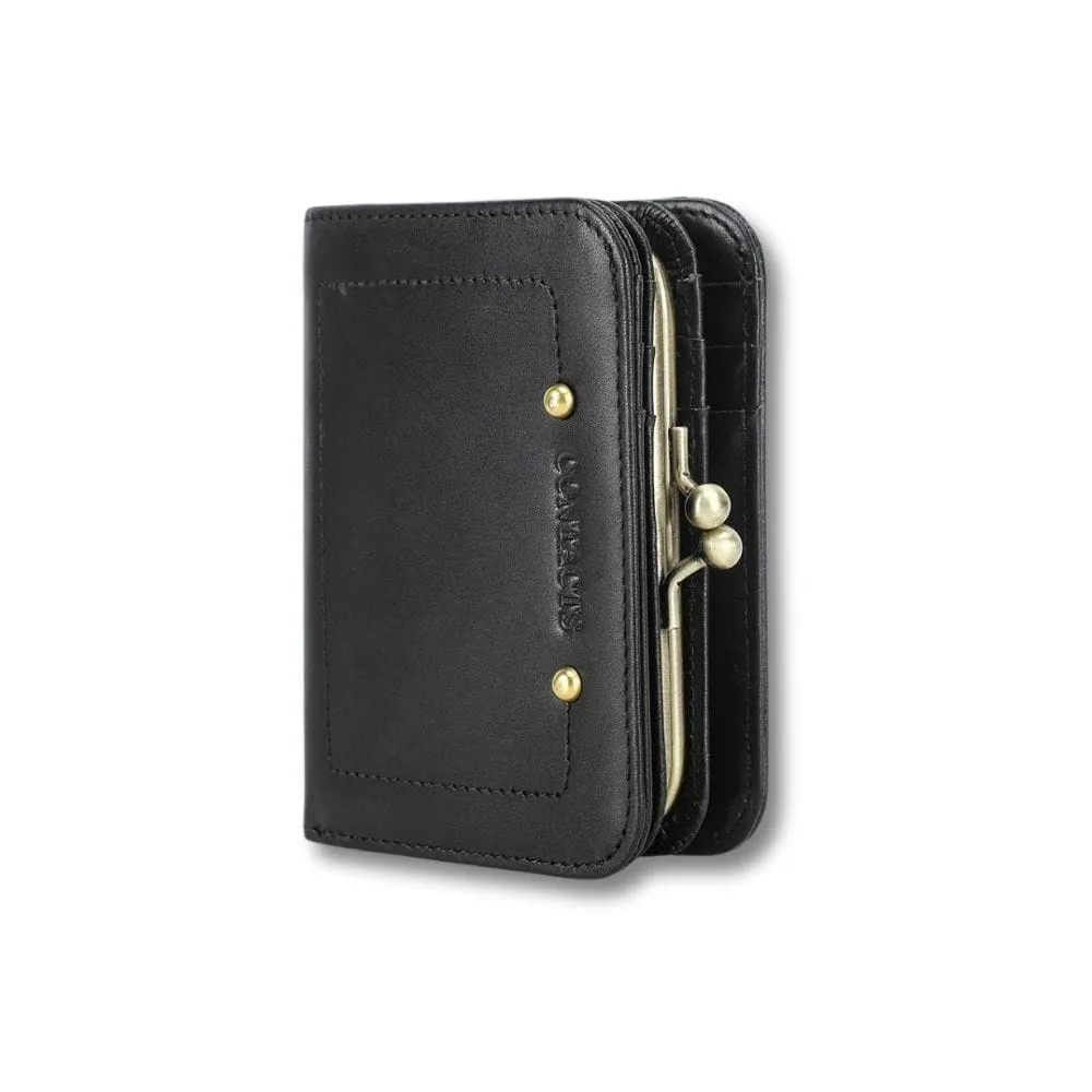 Maison Sacoches Aria porte-monnaie compact femme cuir 16 cartes