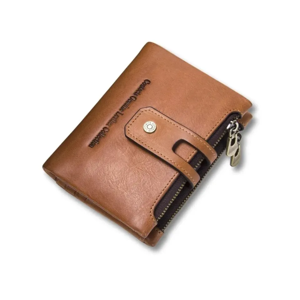 Maison Sacoches Torin porte-monnaie homme cuir marron