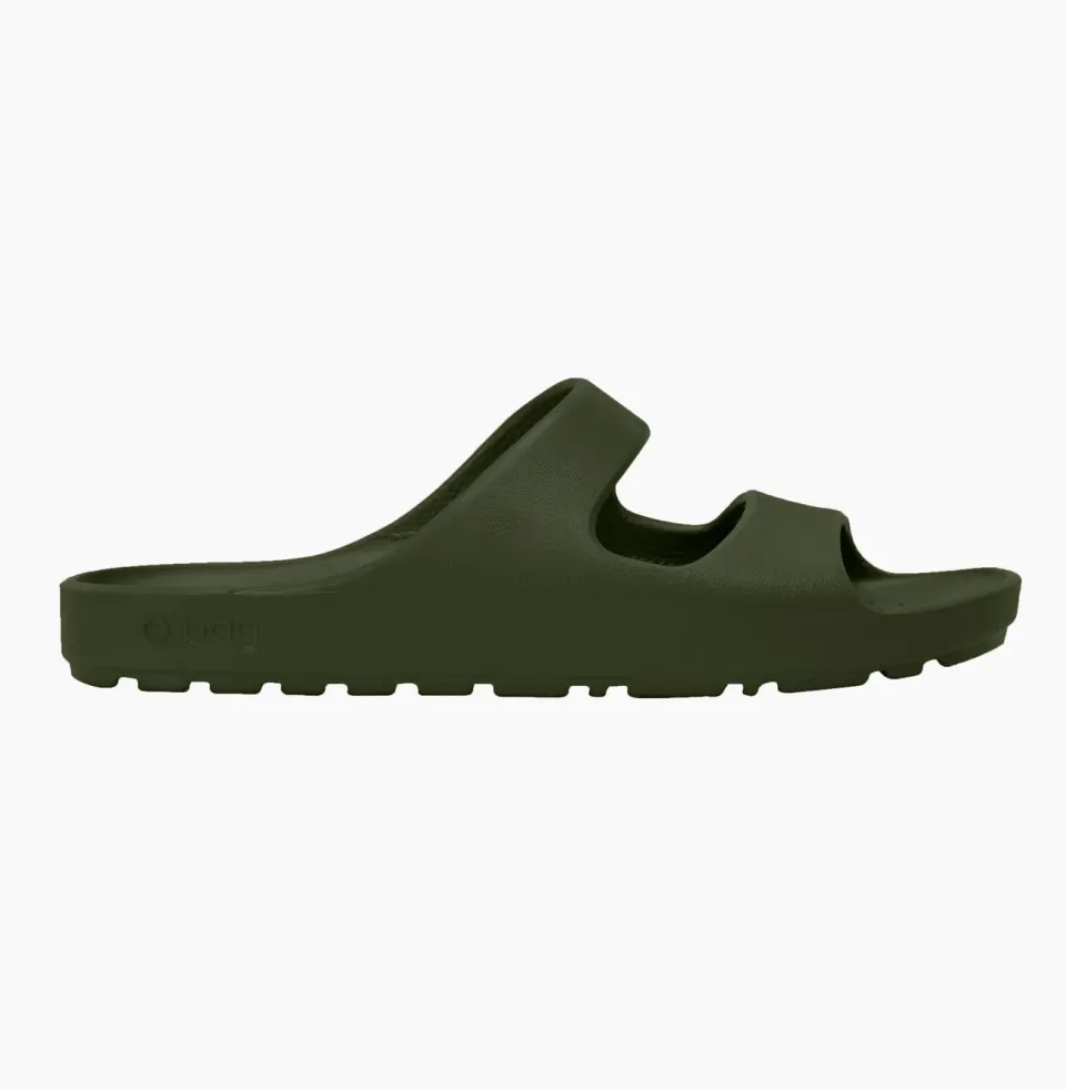 O bag O Shoes Low sabots vert foncé 45/46