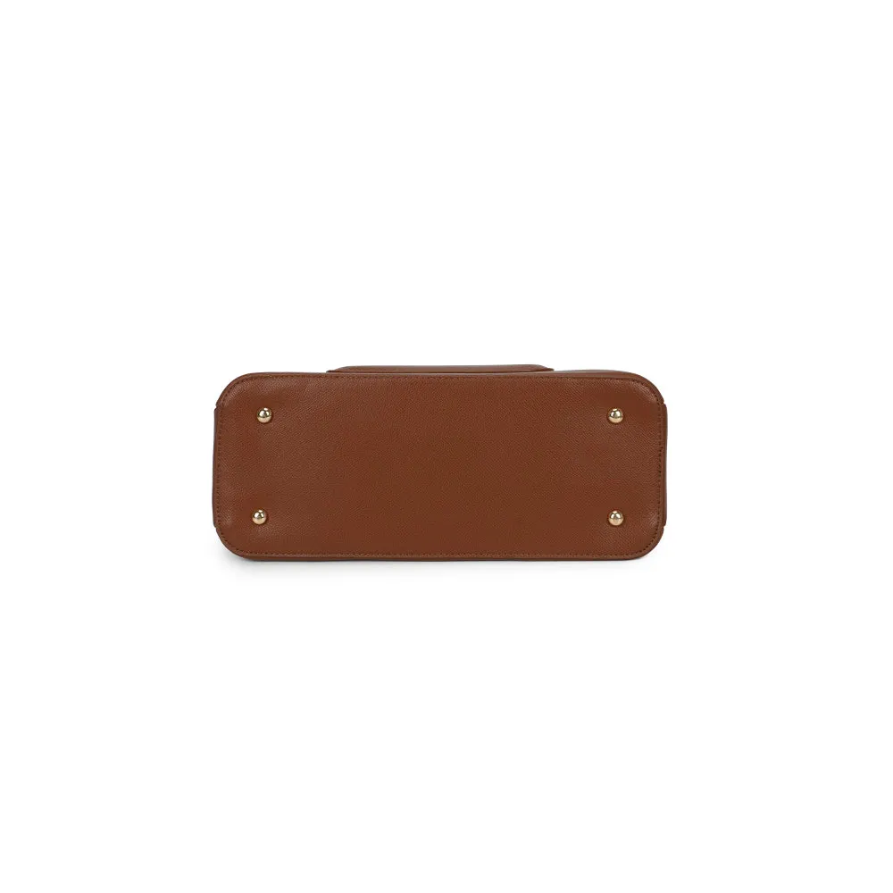 Gallantry La Valdine sac à main Marron foncé chaîne