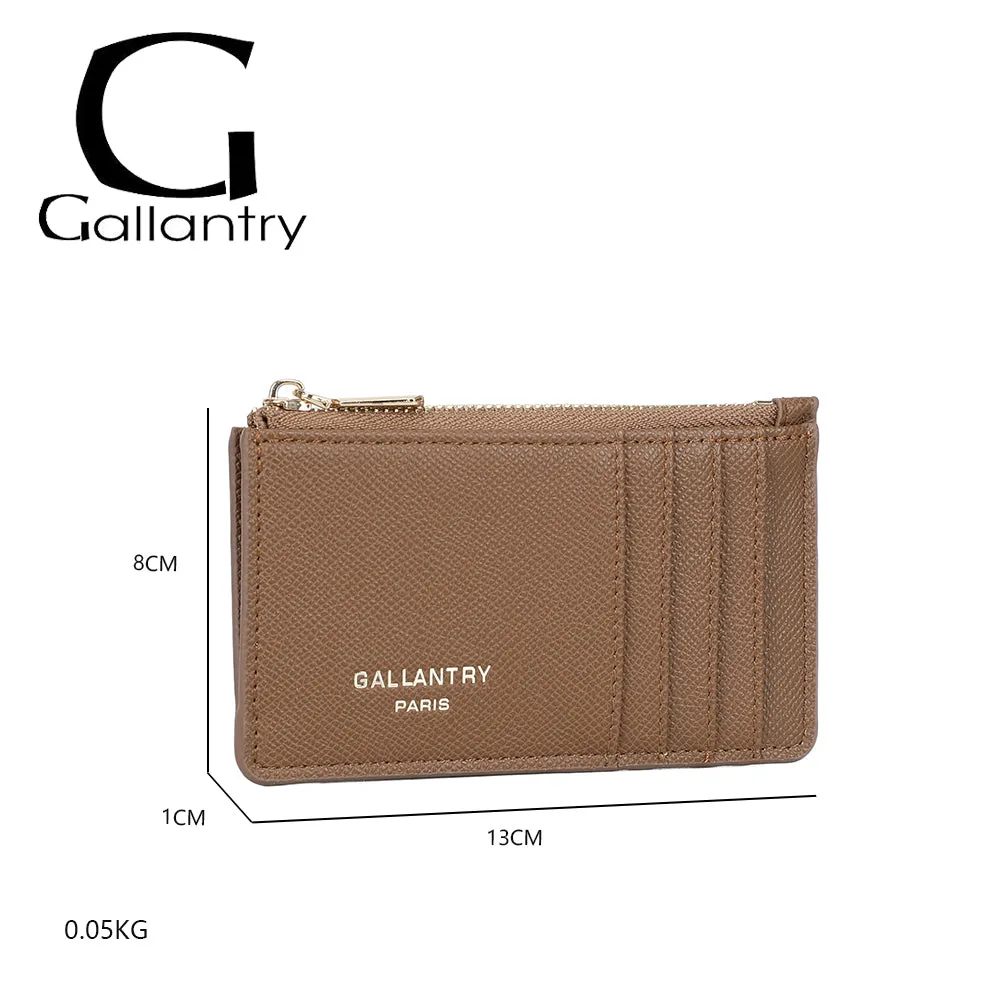 Gallantry Paris Cognac Élégance porte-cartes noir compact