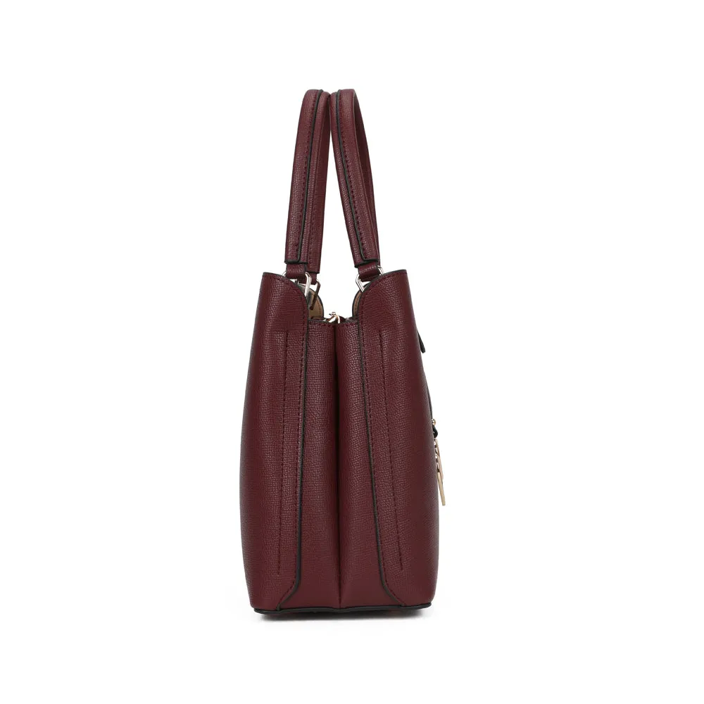 Gallantry Paris Le Lazare sac à main bordeaux 30 cm