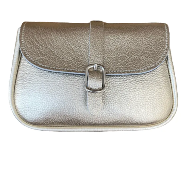 Hexagone Cuir Copine sac bandoulière cuir noir amovible
