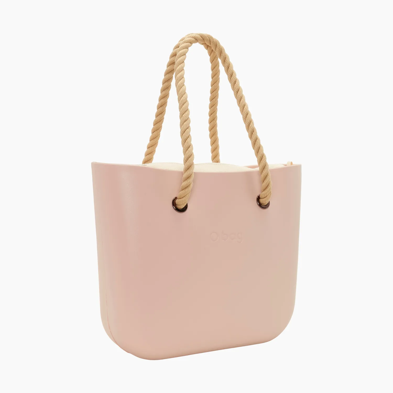 O bag Beach Rosa Smoke sac cabas anses cordes canvas