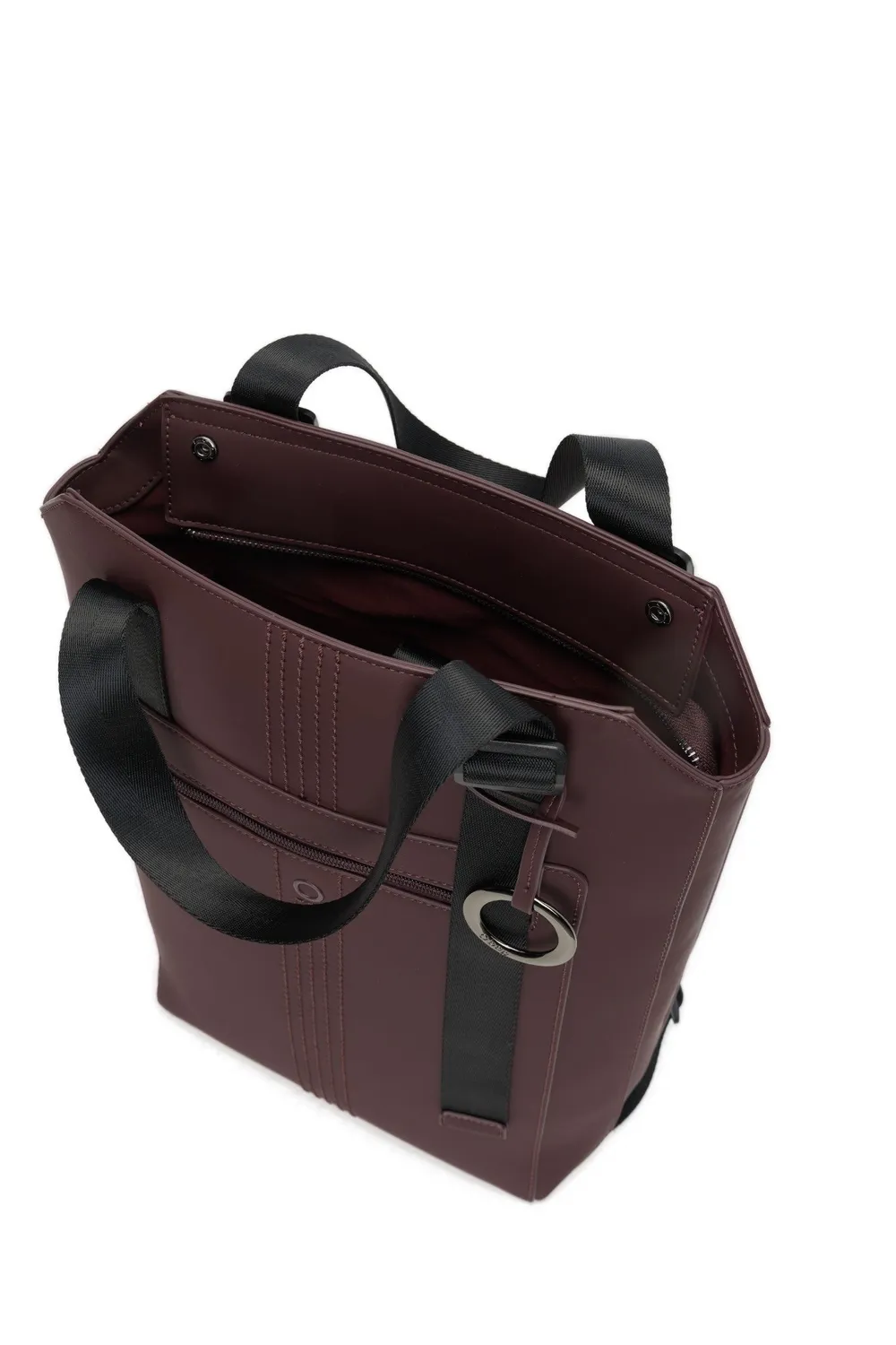 O bag zermatt sac à dos tissu gommé burgundy