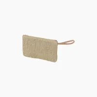 O bag Ponza pochette zippée crochet sable