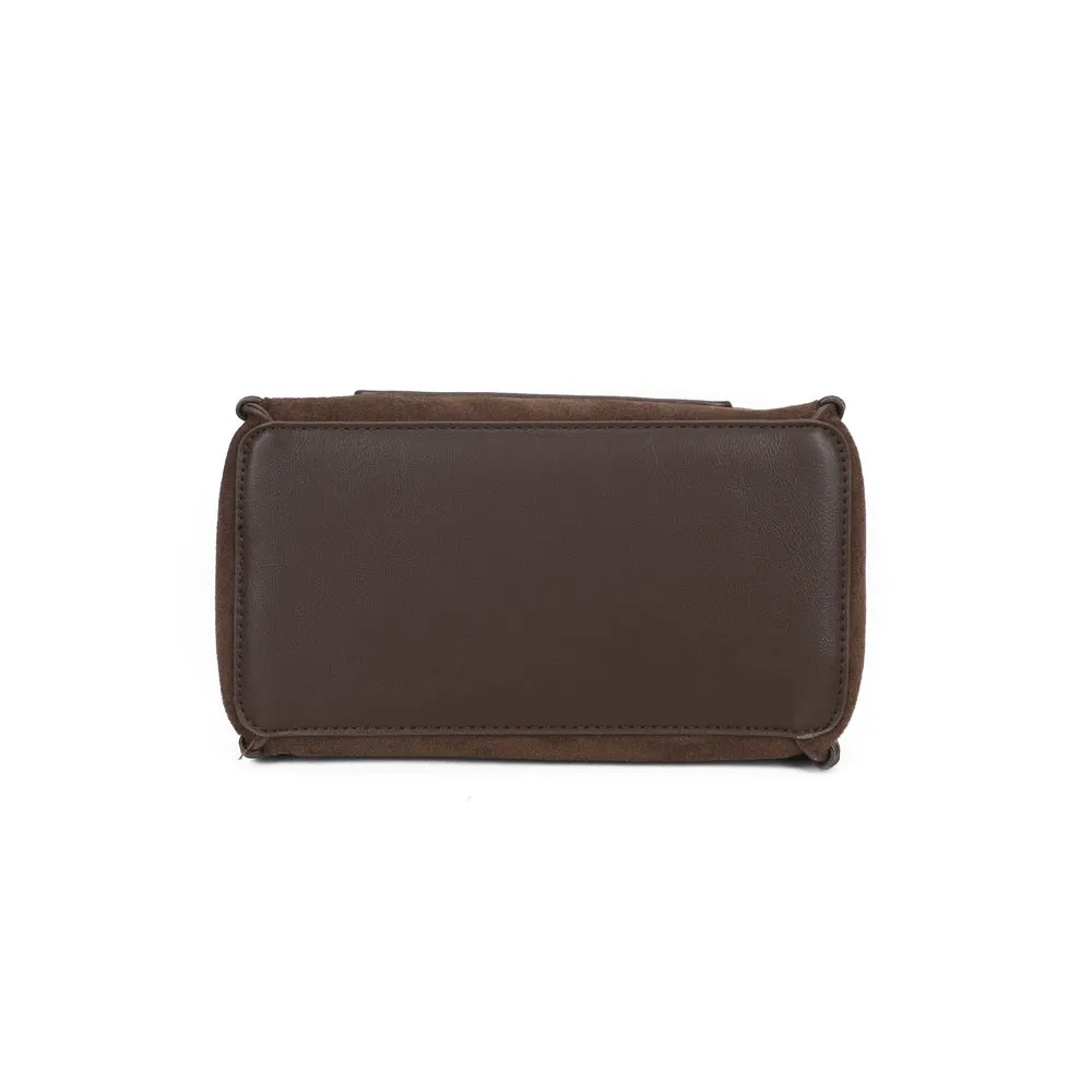 Gallantry Belmira sac seau Coffee suédé