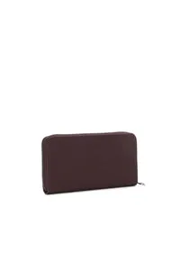 O bag O wally Mughetto portefeuille zip gommé bordeaux
