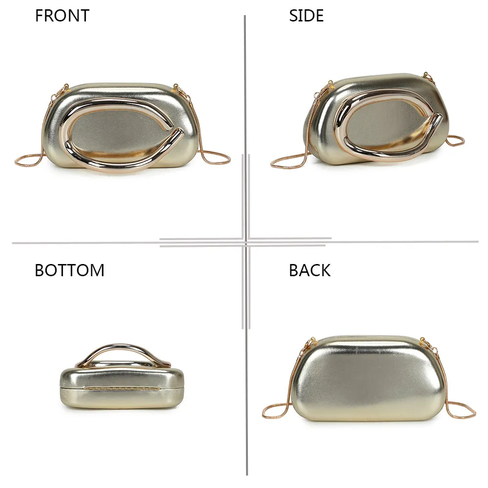 Gallantry Glam Ring pochette soirée noir chaîne