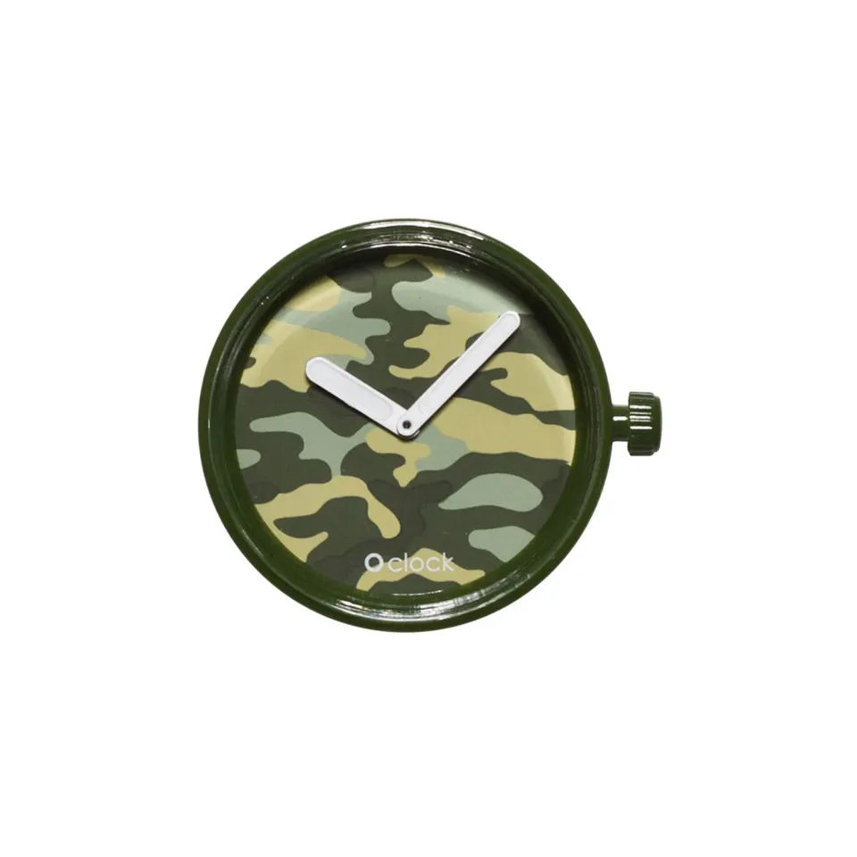 O bag O Clock Camouflage mécanisme montre quartz