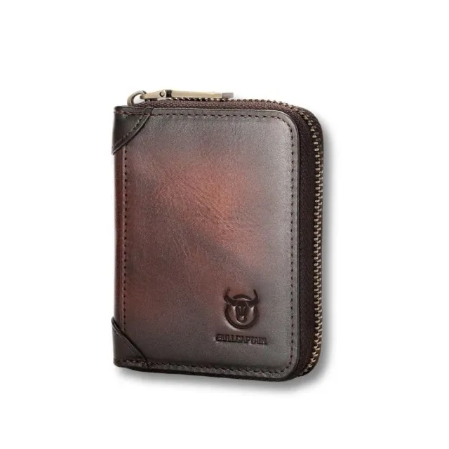Maison Sacoches Héritage Porte-Monnaie Homme Café Cuir