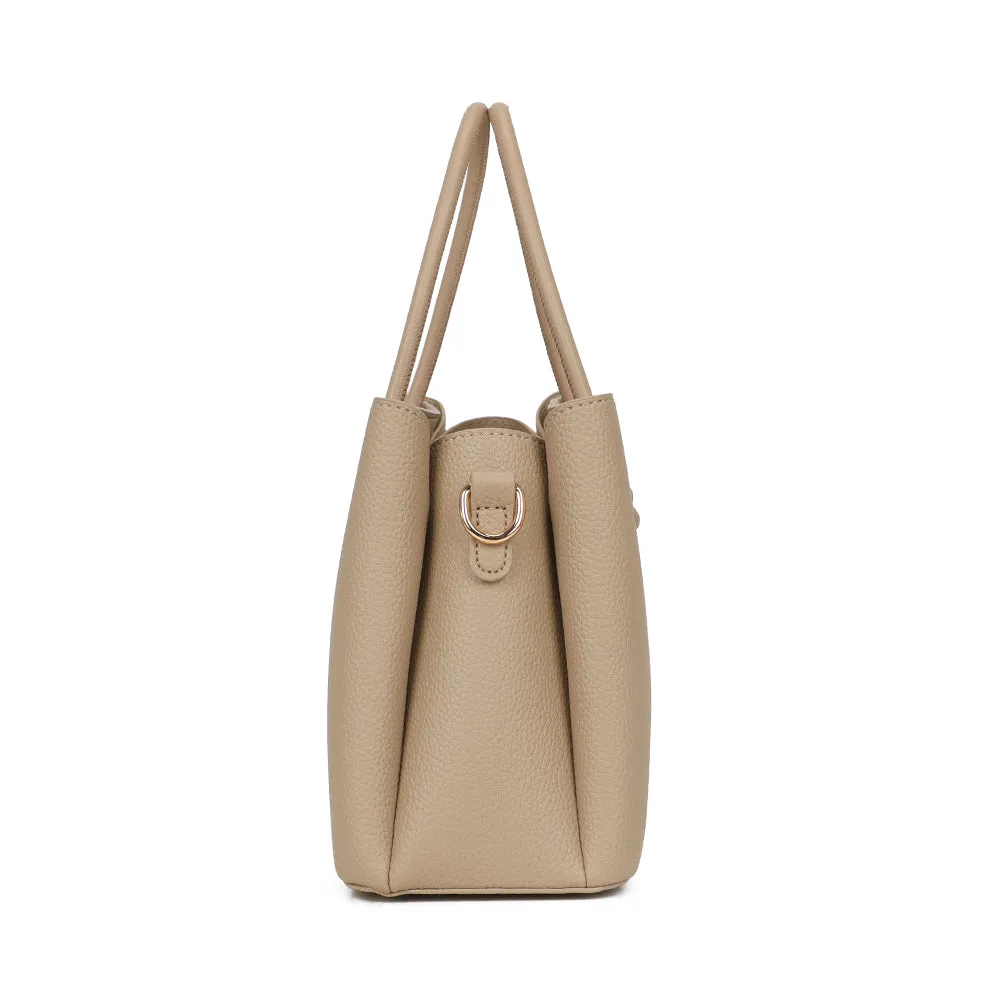 Gallantry Paris La Rosella sac à main taupe grainé