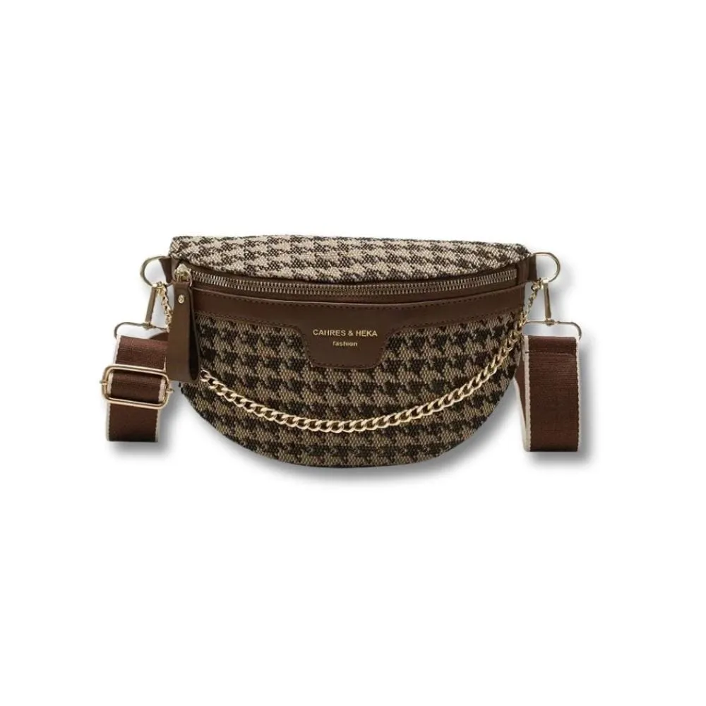 Maison Sacoches Aura sac banane femme toile noir