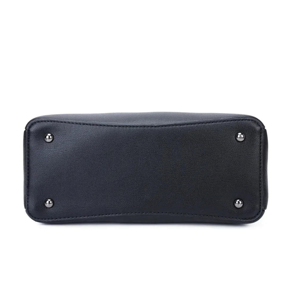 Gallantry Coquette sac à main noir à pompon foulard