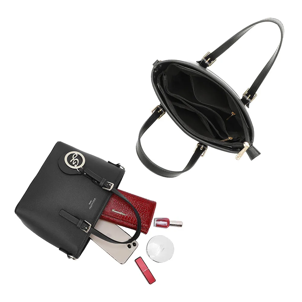 Gallantry Veya sac main Noir saffiano