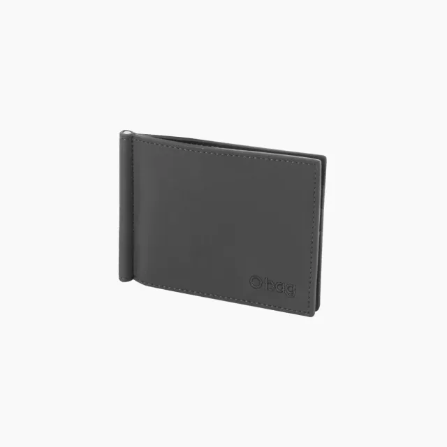 O bag Caddy portefeuille pince graphite cuir tissu