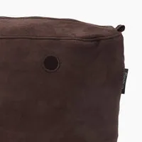 O bag pochette intérieure suédine marron foncé