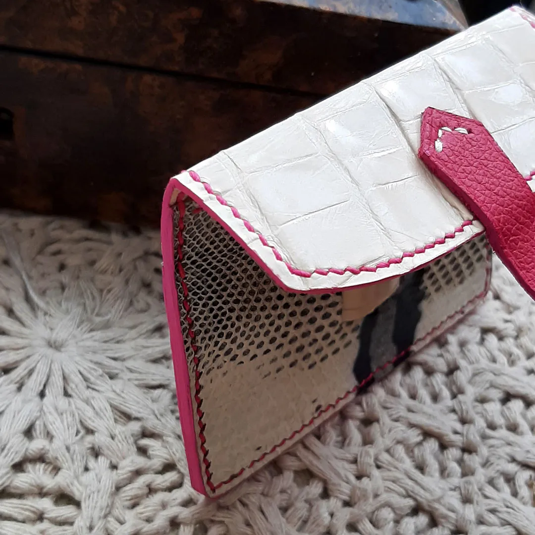 Atelier Anne R Palmire porte-cartes cuir exotique