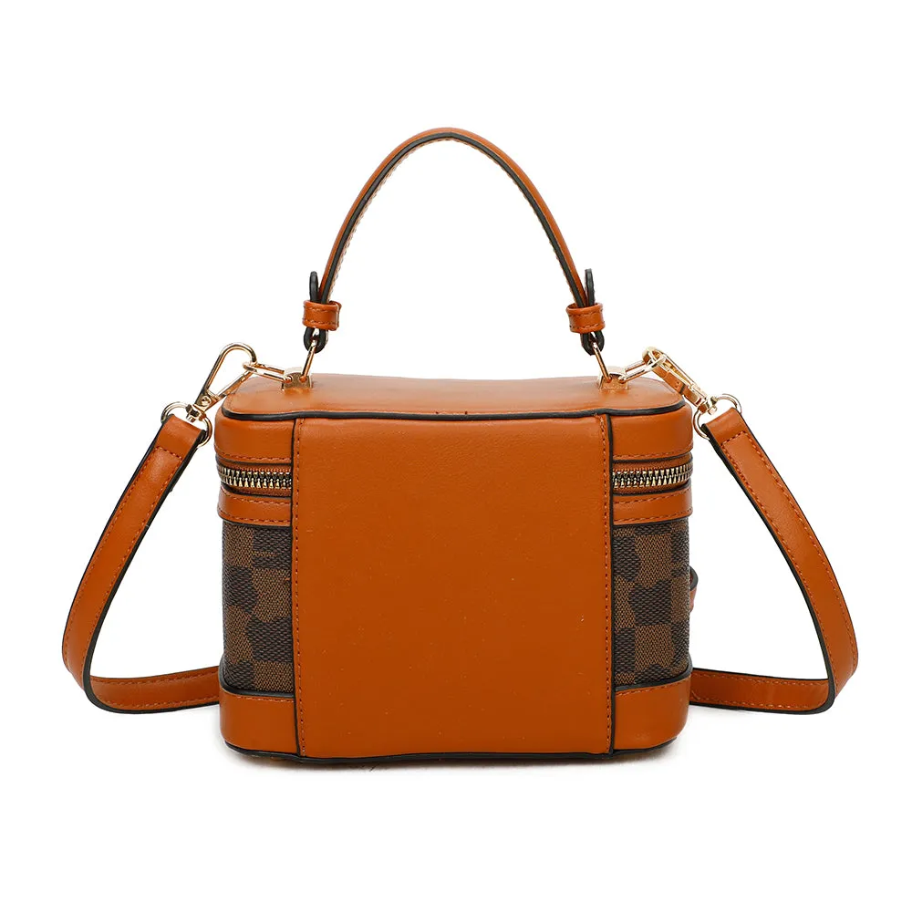 Gallantry Paris Bambino Chic sac vanity damier marron