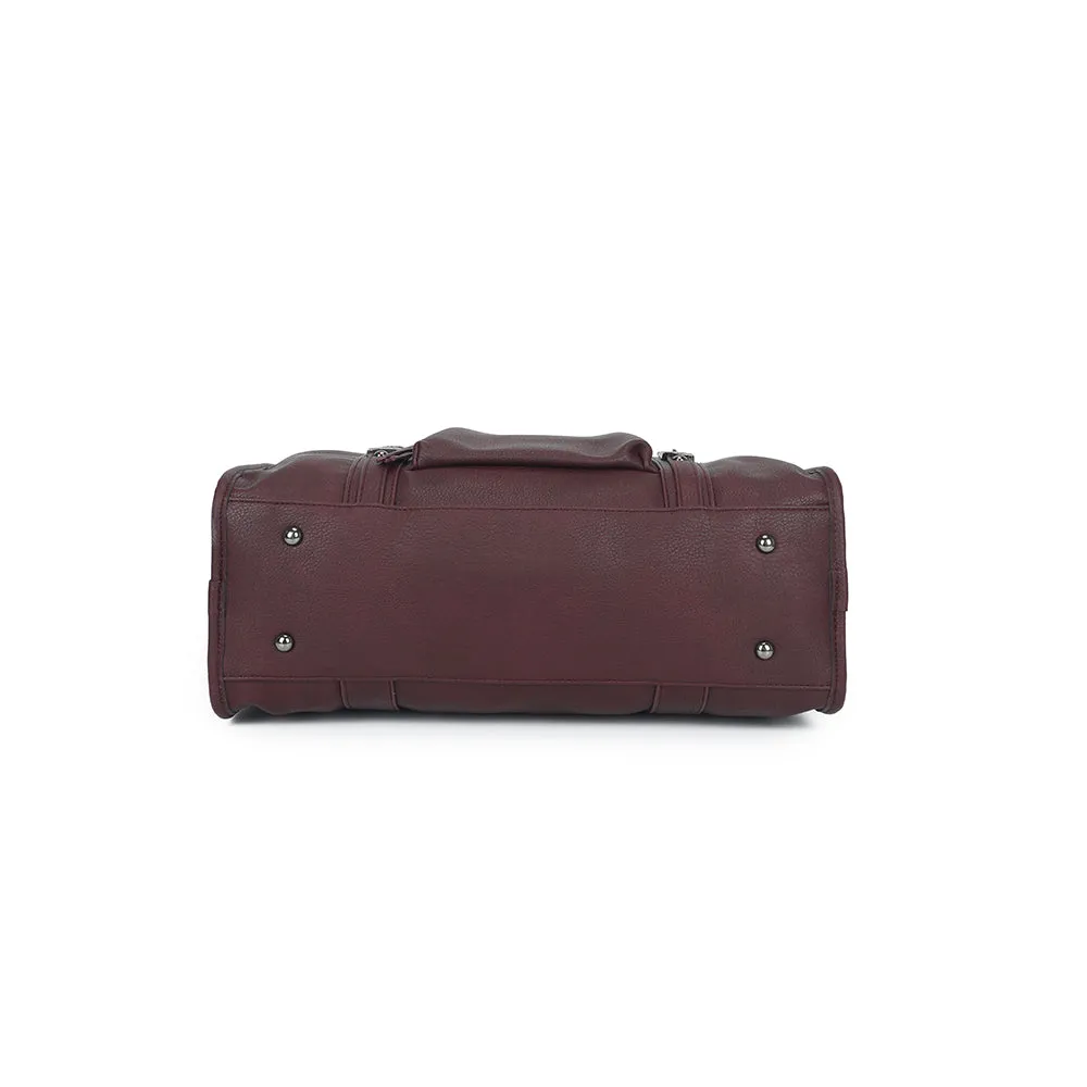 Gallantry Paris Skyla Grand Mat cabas bordeaux zippé