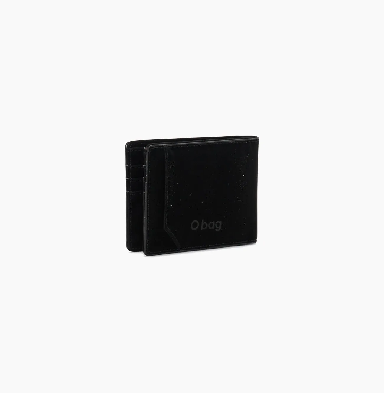 O bag Agrifoglio portefeuille homme noir gommé