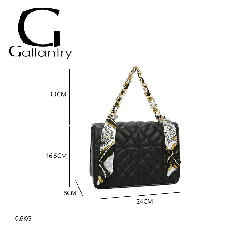 Gallantry Quilted Éclat sac bandoulière Rouge matelassé