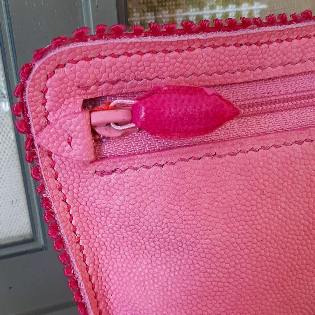 Atelier Anne R Florentine trousse cuir rose