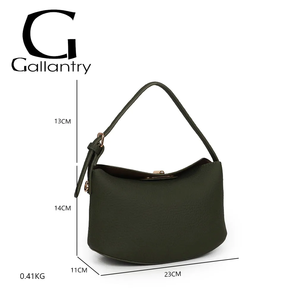 Gallantry Paris Le Mélaris petit sac bandoulière Vert Foncé
