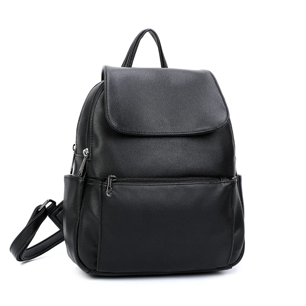 Gallantry Paris Compact sac à dos simili noir