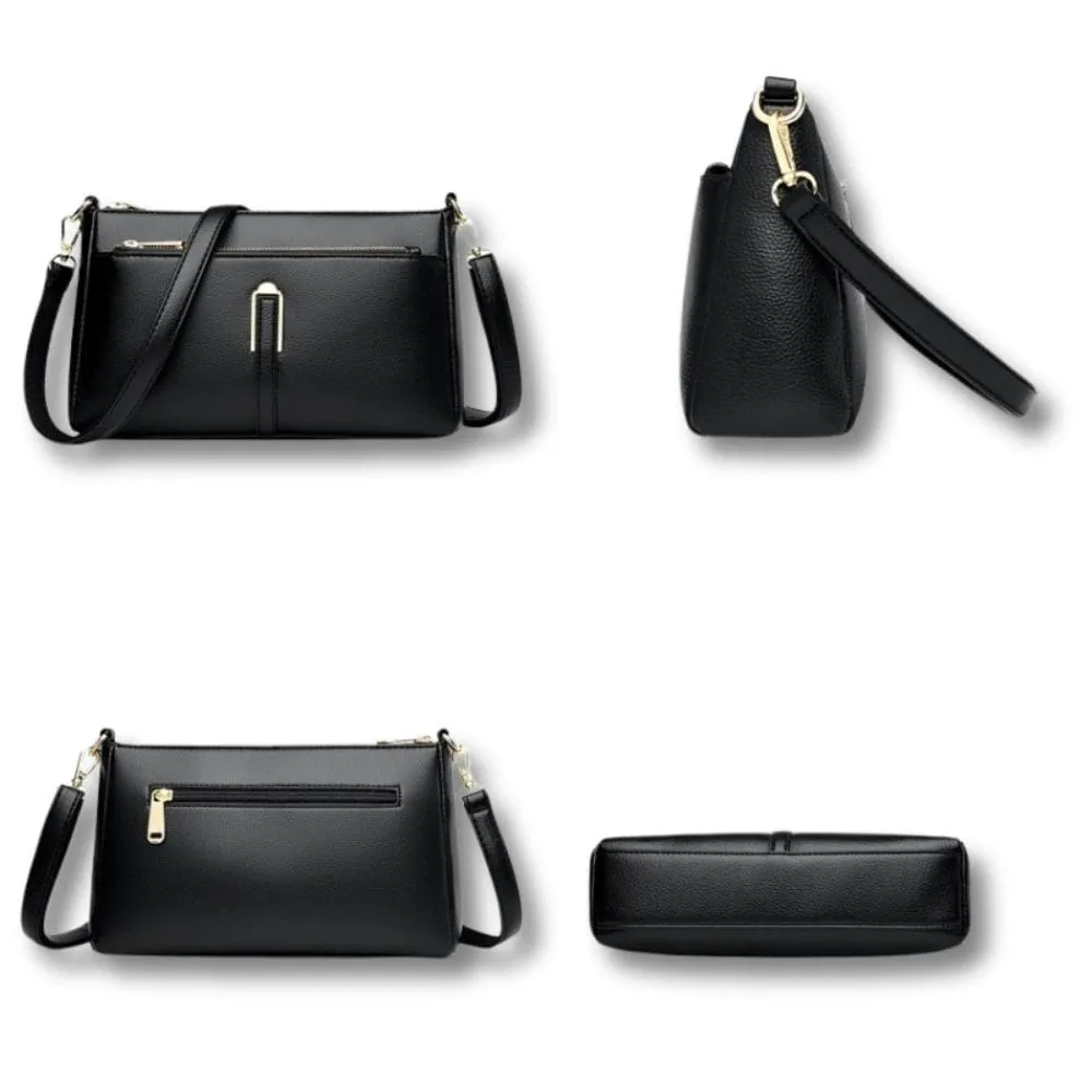 Maison Sacoches Eloïse sac fourre-tout cuir noir compact