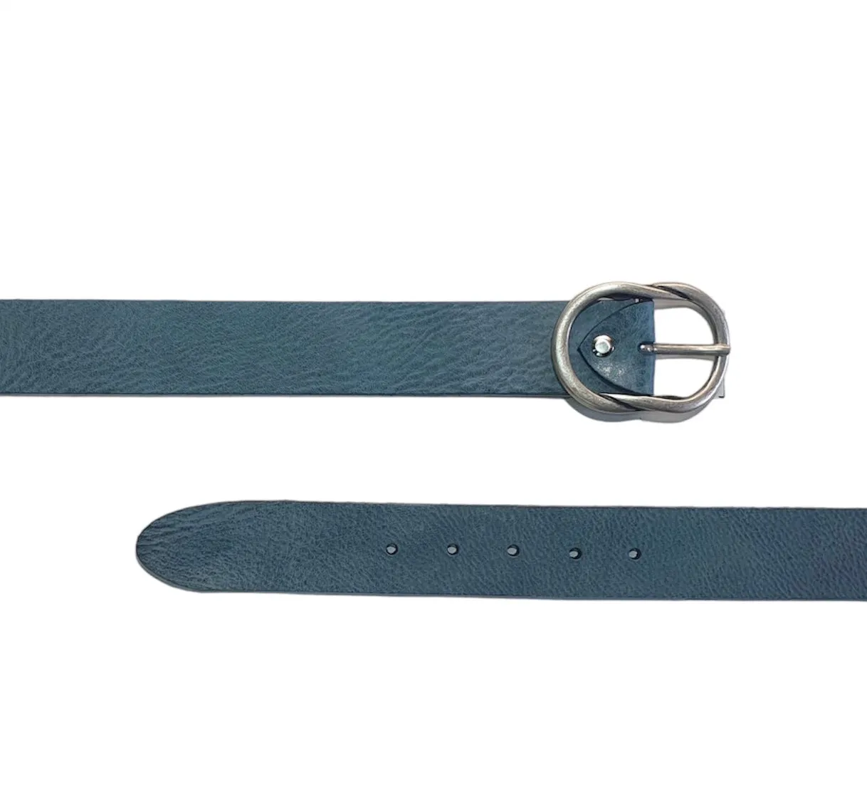 Hexagone Cuir Entrelas ceinture cuir femme noir 85 cm