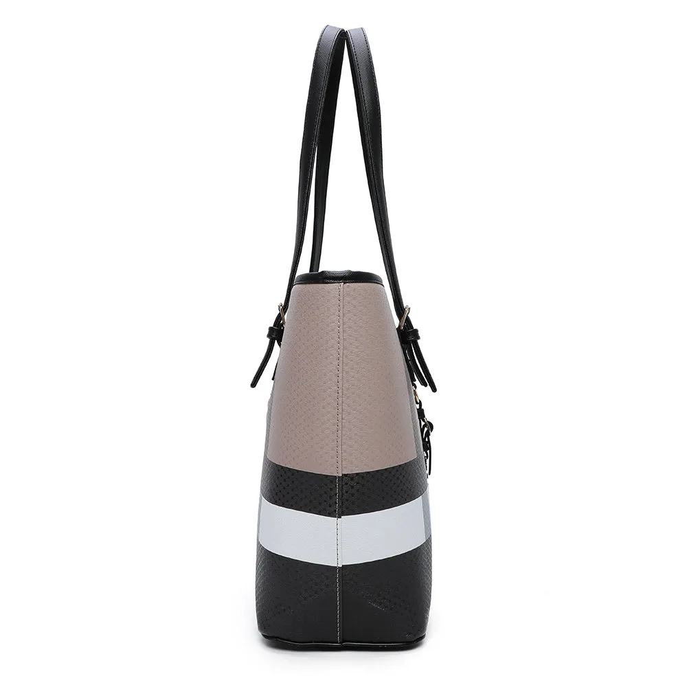 Gallantry Paris Marély sac cabas taupe/noir zippé