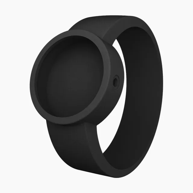 O bag O Clock Great bracelet montre silicone noir L