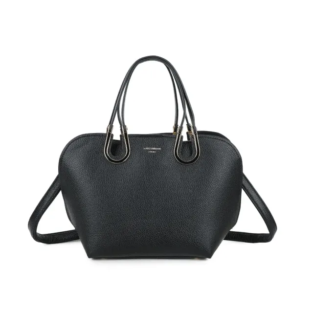 Gallantry Élora sac à main noir simili cuir grainé